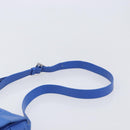 Bottega Veneta MAXI INTRECCIATO Cassette Shoulder Bag Leather Blue Silver Auth LN028V-14