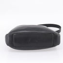 GUCCI Bamboo Shoulder Bag Leather 2way Black Gold Tone 001 1577 Auth LN029-11