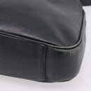 GUCCI Bamboo Shoulder Bag Leather 2way Black Gold Tone 001 1577 Auth LN029-12