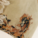 LOEWE Flamenco Shoulder Bag Suede Beige Gold Tone Auth LN031V-16