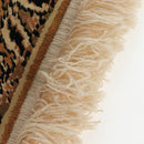 LOEWE Flamenco Shoulder Bag Suede Beige Gold Tone Auth LN031V-21