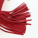 GUCCI Bamboo Backpack Leather Red Silver 387149 Auth LN032V-26