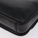 GUCCI Chain Shoulder Bag Leather Black Gold Tone 576421 Auth LN033V-17