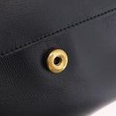 GUCCI Chain Shoulder Bag Leather Black Gold Tone 576421 Auth LN033V-19