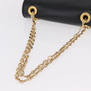 GUCCI Chain Shoulder Bag Leather Black Gold Tone 576421 Auth LN033V-7
