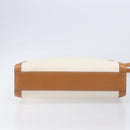 CELINE Vertical Cabas Small Hand Bag Canvas 2way Ivory Gold Tone Auth LN035V-5
