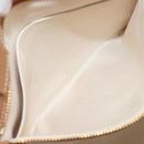 CELINE Vertical Cabas Small Hand Bag Canvas 2way Ivory Gold Tone Auth LN035V-24