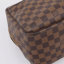 LOUIS VUITTON Damier Ebene Deauville Hand Bag SPO N47272 LV Auth LN036V-16
