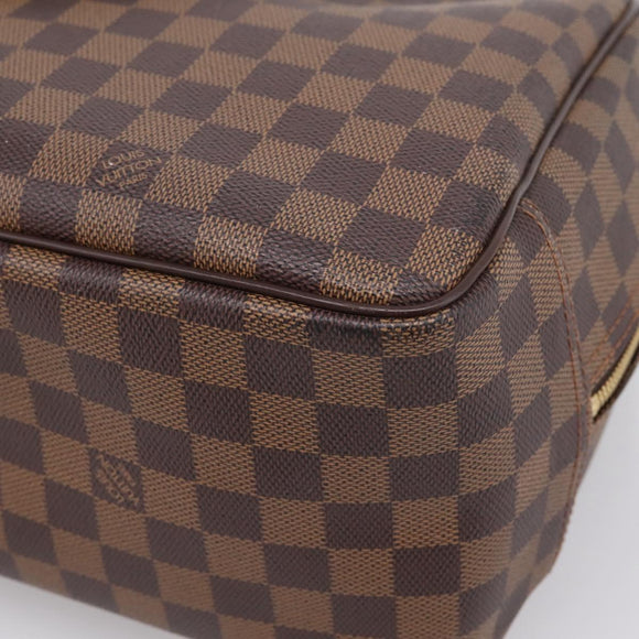 LOUIS VUITTON Damier Ebene Deauville Hand Bag SPO N47272 LV Auth LN036V