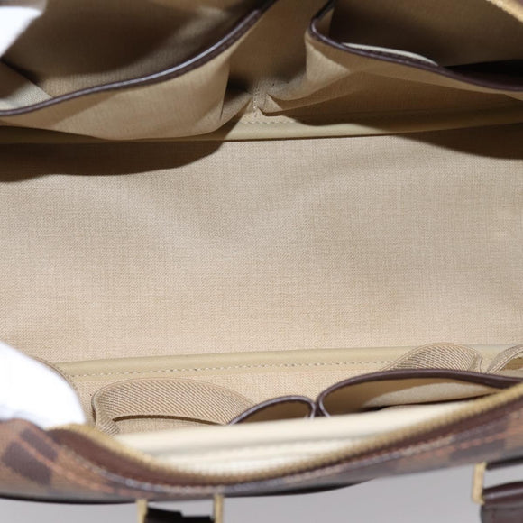 LOUIS VUITTON Damier Ebene Deauville Hand Bag SPO N47272 LV Auth LN036V