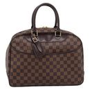LOUIS VUITTON Damier Ebene Deauville Hand Bag SPO N47272 LV Auth LN036V-13