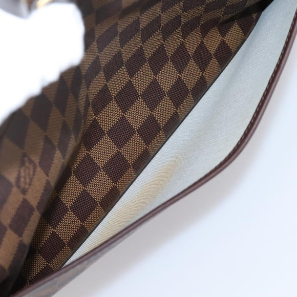 LOUIS VUITTON Damier Ebene Deauville Hand Bag SPO N47272 LV Auth LN036V