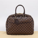 LOUIS VUITTON Damier Ebene Deauville Hand Bag SPO N47272 LV Auth LN036V-12