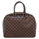 LOUIS VUITTON Damier Ebene Deauville Hand Bag SPO N47272 LV Auth LN036V-2