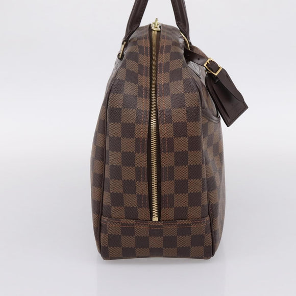 LOUIS VUITTON Damier Ebene Deauville Hand Bag SPO N47272 LV Auth LN036V