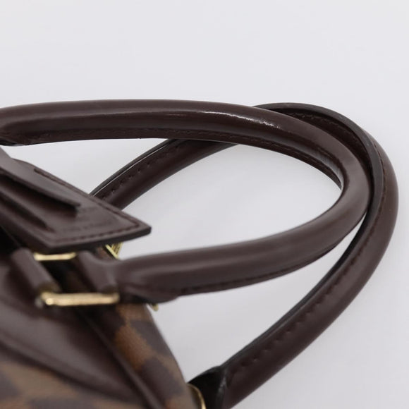 LOUIS VUITTON Damier Ebene Deauville Hand Bag SPO N47272 LV Auth LN036V