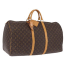 LOUIS VUITTON Monogram Keepall 60 Boston Bag M41422 LV Auth LN037A-1