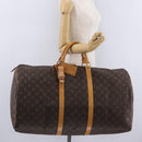 LOUIS VUITTON Monogram Keepall 60 Boston Bag M41422 LV Auth LN037A-26