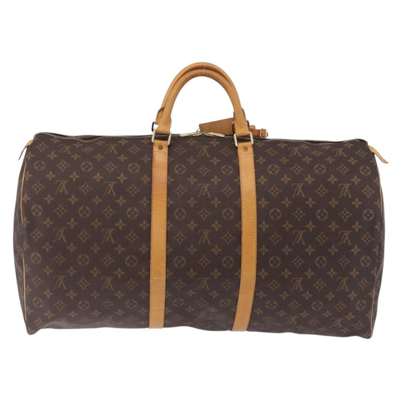 LOUIS VUITTON Monogram Keepall 60 Boston Bag M41422 LV Auth LN037A