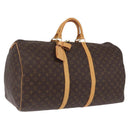 LOUIS VUITTON Monogram Keepall 60 Boston Bag M41422 LV Auth LN038A-1