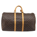 LOUIS VUITTON Monogram Keepall 55 Boston Bag M41424 LV Auth LN039V-3