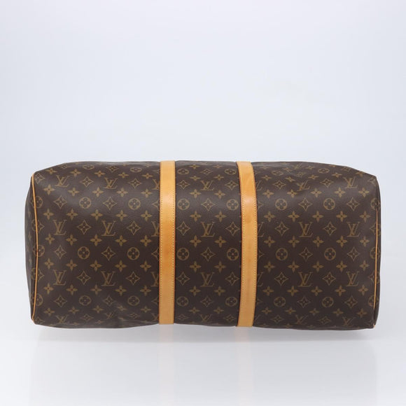 LOUIS VUITTON Monogram Keepall 55 Boston Bag M41424 LV Auth LN039V