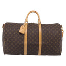 LOUIS VUITTON Monogram Keepall Bandouliere 55 Boston Bag M41414 LV Auth LN040V-2