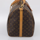LOUIS VUITTON Monogram Keepall Bandouliere 55 Boston Bag M41414 LV Auth LN040V-4