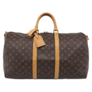 LOUIS VUITTON Monogram Keepall Bandouliere 50 Boston Bag M41416 LV Auth LN042V-2