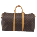 LOUIS VUITTON Monogram Keepall Bandouliere 50 Boston Bag M41416 LV Auth LN042V-3