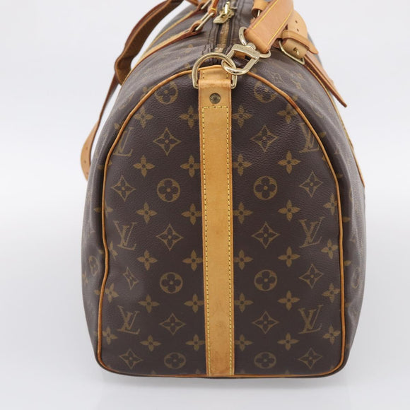 LOUIS VUITTON Monogram Keepall Bandouliere 50 Boston Bag M41416 LV Auth LN042V