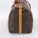 LOUIS VUITTON Monogram Keepall Bandouliere 50 Boston Bag M41416 LV Auth LN042V-5