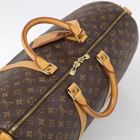 LOUIS VUITTON Monogram Keepall Bandouliere 50 Boston Bag M41416 LV Auth LN042V