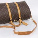 LOUIS VUITTON Monogram Keepall Bandouliere 50 Boston Bag M41416 LV Auth LN042V-9