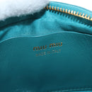 Miu Miu Matelasse Waist Bag Leather Green Gold Auth LN043M-22