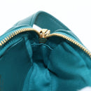 Miu Miu Matelasse Waist Bag Leather Green Gold Auth LN043M-23
