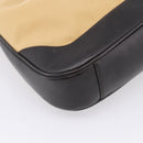 GUCCI Bamboo Web Sherry Line Shoulder Bag Canvas 2way Beige 001 4095 Auth LN044-17