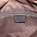 GUCCI Bamboo Web Sherry Line Shoulder Bag Canvas 2way Beige 001 4095 Auth LN044-18