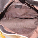 GUCCI Bamboo Web Sherry Line Shoulder Bag Canvas 2way Beige 001 4095 Auth LN044-11