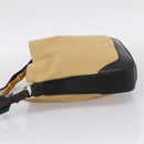 GUCCI Bamboo Web Sherry Line Shoulder Bag Canvas 2way Beige 001 4095 Auth LN044-3