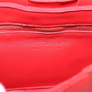 Bottega Veneta MAXI INTRECCIATO Cassette Shoulder Bag Leather Red Auth LN047V-15
