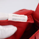 Bottega Veneta MAXI INTRECCIATO Cassette Shoulder Bag Leather Red Auth LN047V-21