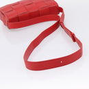 Bottega Veneta MAXI INTRECCIATO Cassette Shoulder Bag Leather Red Auth LN047V-7