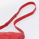 Bottega Veneta MAXI INTRECCIATO Cassette Shoulder Bag Leather Red Auth LN047V-8