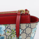 GUCCI GG Supreme Blooms Tote Bag PVC Navy Gold Tone 415721 Auth LN048V-9