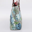 GUCCI GG Supreme Blooms Tote Bag PVC Navy Gold Tone 415721 Auth LN048V-3