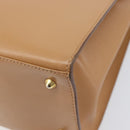 GUCCI Hand Bag Leather Beige Gold Tone 000 256 0192 Auth LN050-16
