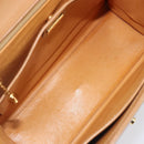 GUCCI Hand Bag Leather Beige Gold Tone 000 256 0192 Auth LN050-11