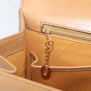 GUCCI Hand Bag Leather Beige Gold Tone 000 256 0192 Auth LN050-23