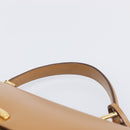 GUCCI Hand Bag Leather Beige Gold Tone 000 256 0192 Auth LN050-14